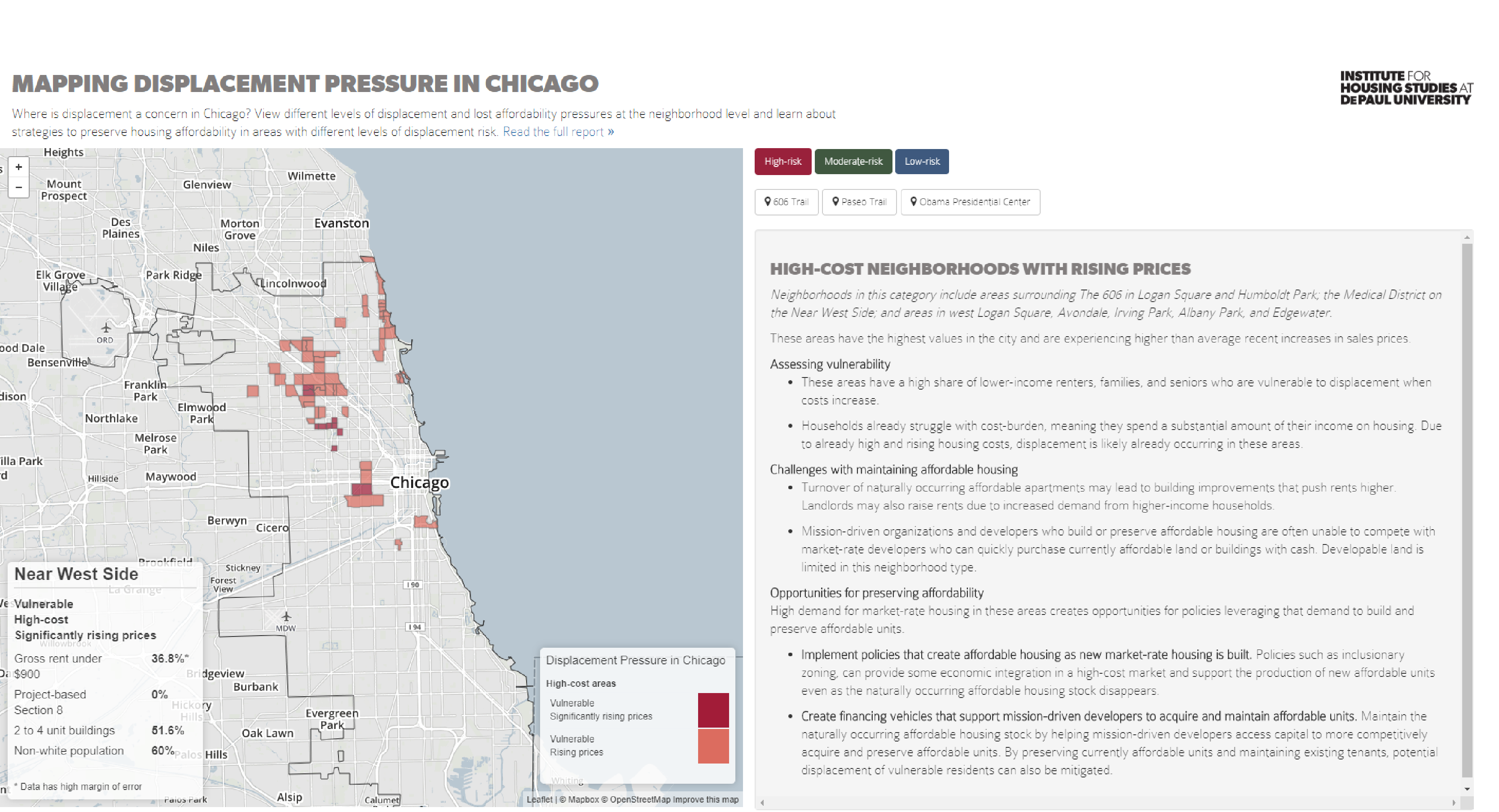 Mapping Displacement Pressure in Chicago, 2018